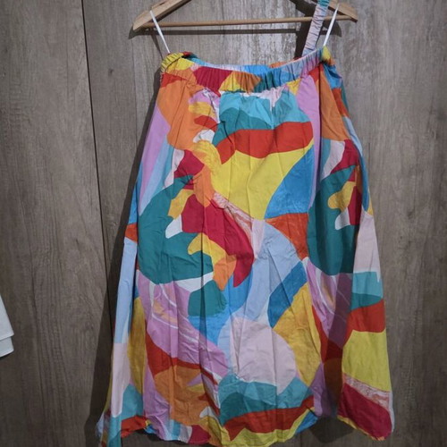 YAS colorful blouse and skirt set like new, size M