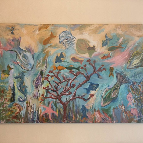 Painting "Vythos" acrylic on canvas new, Jereme K.