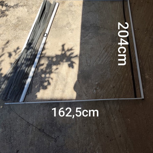 Aluminum pleated screen used, needs replacement