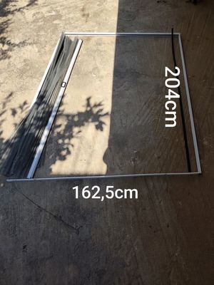 Aluminum pleated screen used, needs replacement