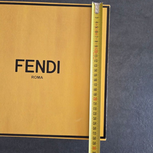 FENDI packaging box used, magnetic closure, 29.5x28.5x13.5 cm