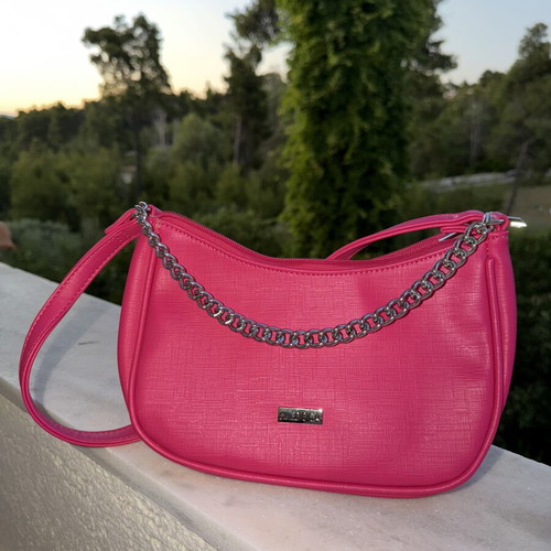 Doca crossbody bag new, fuchsia color