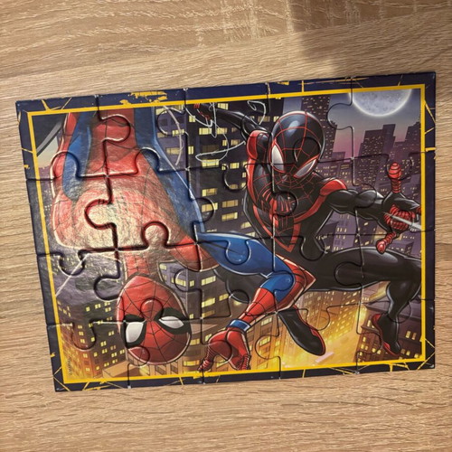 Clementoni Marvel Spider-Man 4 in 1 kids puzzle used