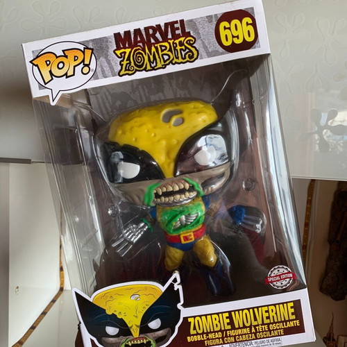 Funko POP! Marvel Zombies Zombie Wolverine Bobble-Head Supersized 10" употребяван