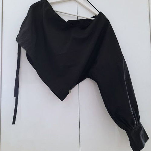 A.L.E. asymmetrical black blouse size M like new