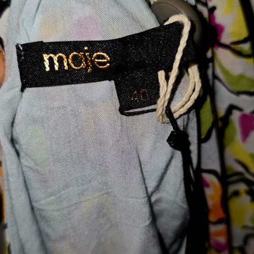 Maje Rawaiene maxi floral dress with cut-outs new, colorful