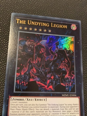 The Undying Legion Yu-Gi-Oh! card like new, ultra rare