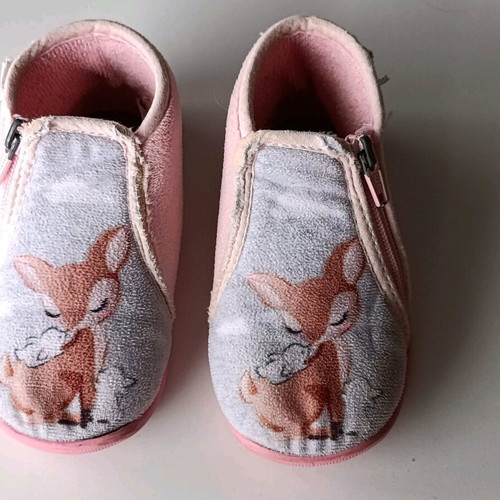 Comfy Pink Deer Slippers Used Anatomical