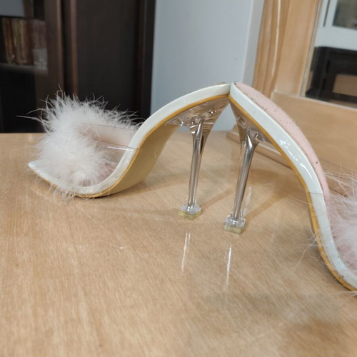 Clear sandals Shein size 40 used