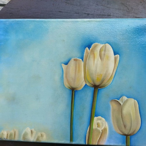 Oil painting Tulips 30x40cm new