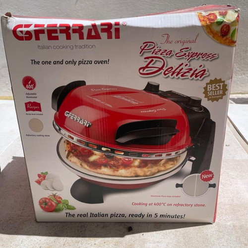 G3Ferrari Delizia G10006 Pizza Maker 1200W Red New