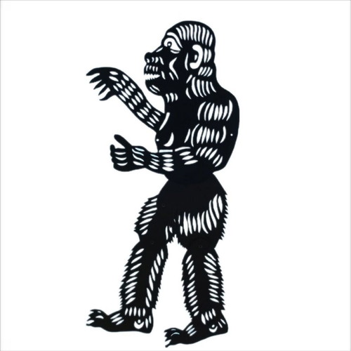 Gorillas handmade figure on Bartoli cardboard, new