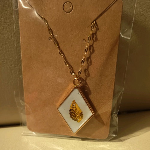 Handmade necklaces from resin glass