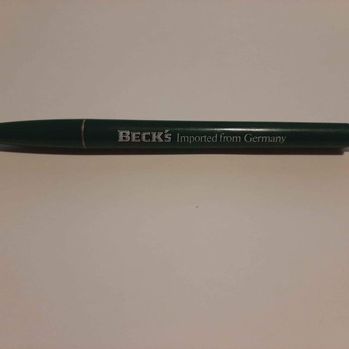 Beck's collectible pen used