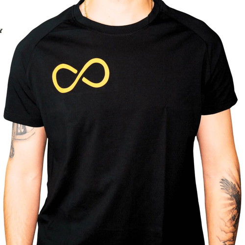 Legendary T-shirt Infinity black size L, new, cotton-spandex blend