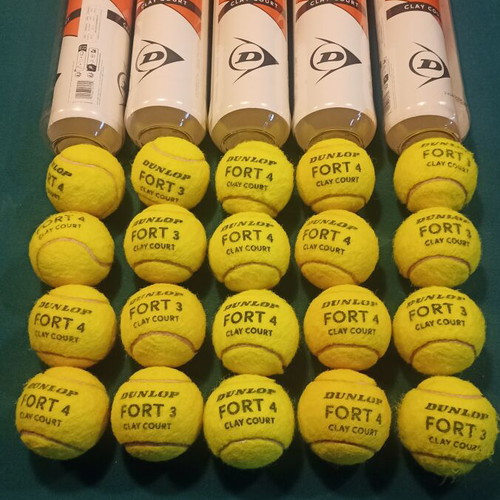 Dunlop Fort clay court tennis balls, pack of 20