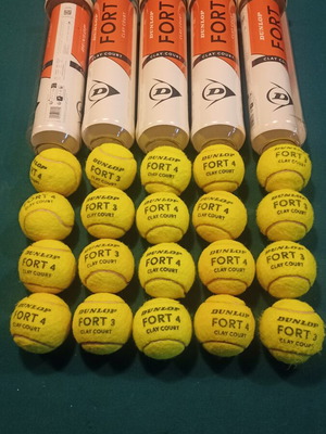 Dunlop Fort clay court tennis balls, pack of 20