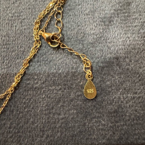 Jools gold-plated necklace made of 925 silver like new with decorative stones