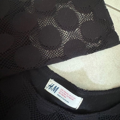 Set of 2 black dresses H&M like new, size 157/164cm (XS-S)