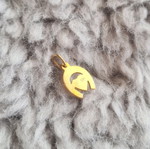 Heart Horseshoe Charm Gold 14K Like New Antique
