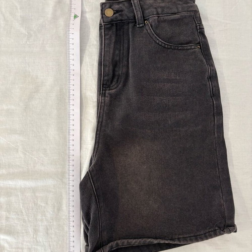 Denim shorts size M high waisted gray-brown like new