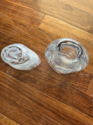 Glass flower vases used, smaller, taller and large mouth