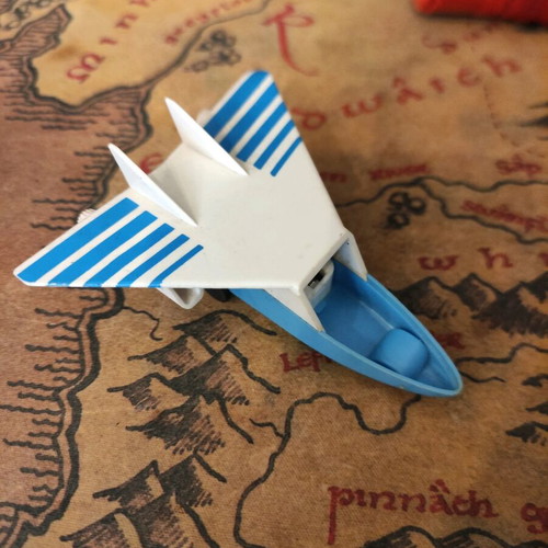 Vintage airplane sharpener used