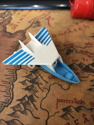 Vintage airplane sharpener used