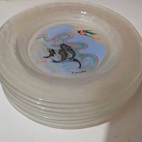 Dimitris Mytaras Collectible Dessert Plates Set of 8 new