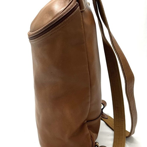 Longchamp brown leather backpack used condition