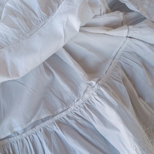 Benetton white boho summer dress for girls 8-9 years like new