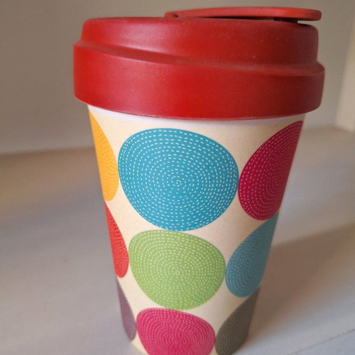 Portable bamboo mug 400ml new