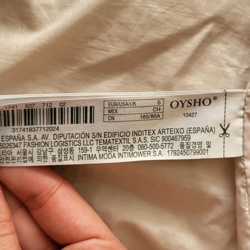 Oysho Long Cream Jacket Like New