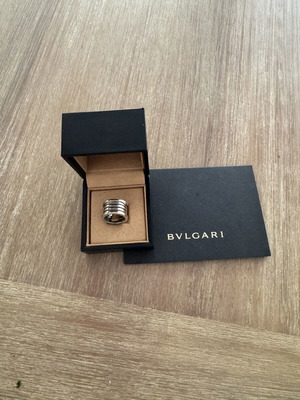 Bvlgari Bzero1 5 Band Ring 18k Size 54 Like New, Silver