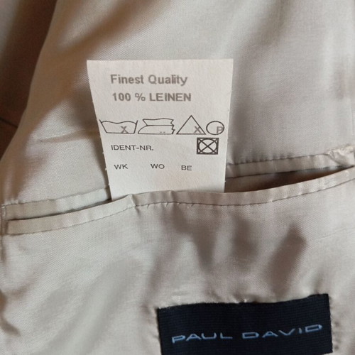 Paul David men's linen jacket like new XXL