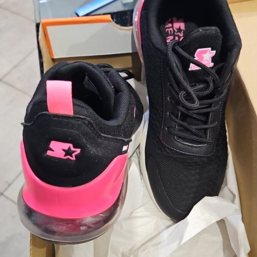 Starter athletic shoes size 38 like new, black and pink