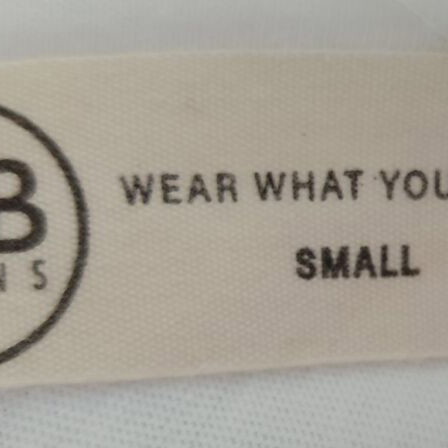 Bsb white t-shirt with eyes and low back small oversized like new