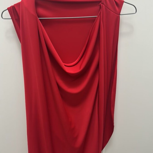 Mini dress with open back by Stelios Koudounaris, like new, red, size M
