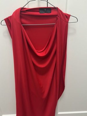 Mini dress with open back by Stelios Koudounaris, like new, red, size M