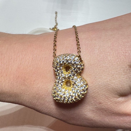Monogram bubble new, gold color