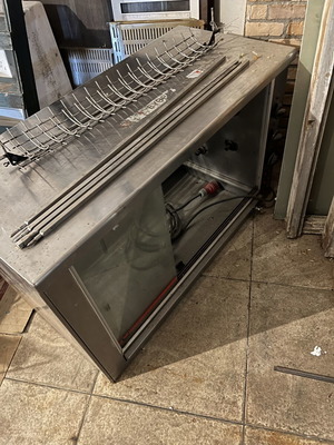Rotisserie used, electric with 5 spits