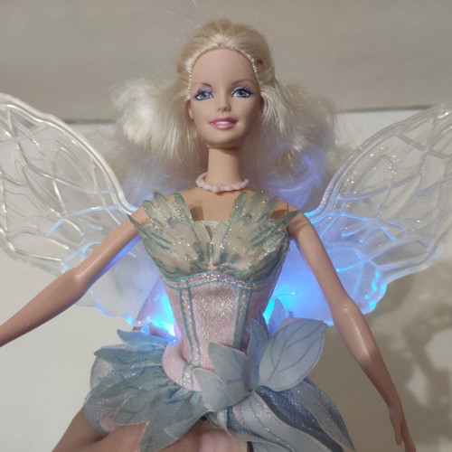 Barbie Swan Lake Odette 2003 doll used with light-up wings