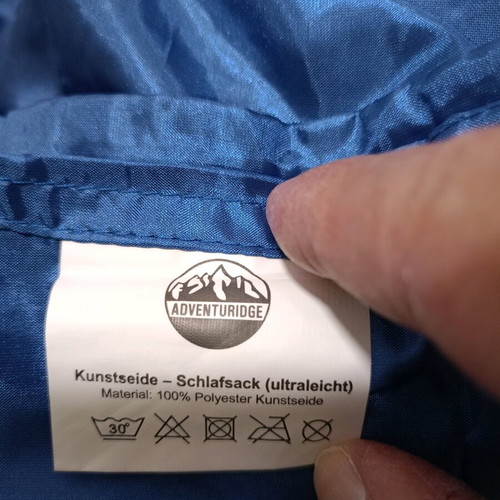 Adventuridge sleeping bag/sheet new for camping, polyester rayon