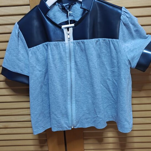 Len Mascaro Cropped Jacket like new, grey and black