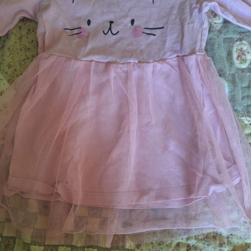 Sinsay baby dress pink with tulle, like new