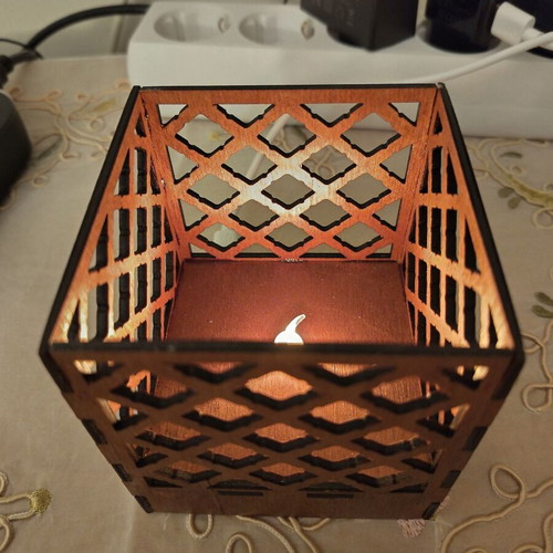 Wooden table lamp night light new with candle effect and USB type C