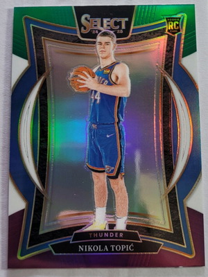 2024-25 Panini Select Nikola Topic Concourse Green White Purple Prizm card like new