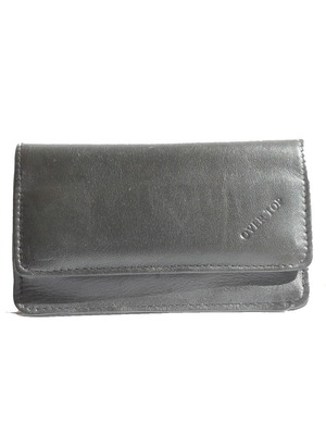 Over Top leather tobacco pouch black new