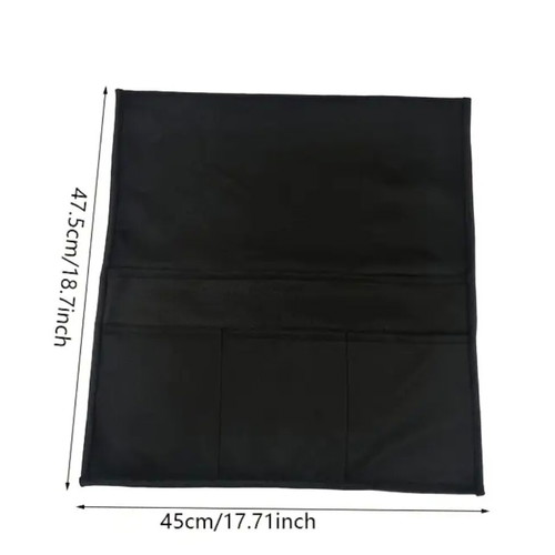 Airplane seat organizer bag new, black