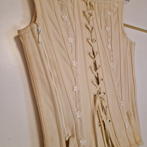 Vintage Benefit wedding bustier used, beige, size M